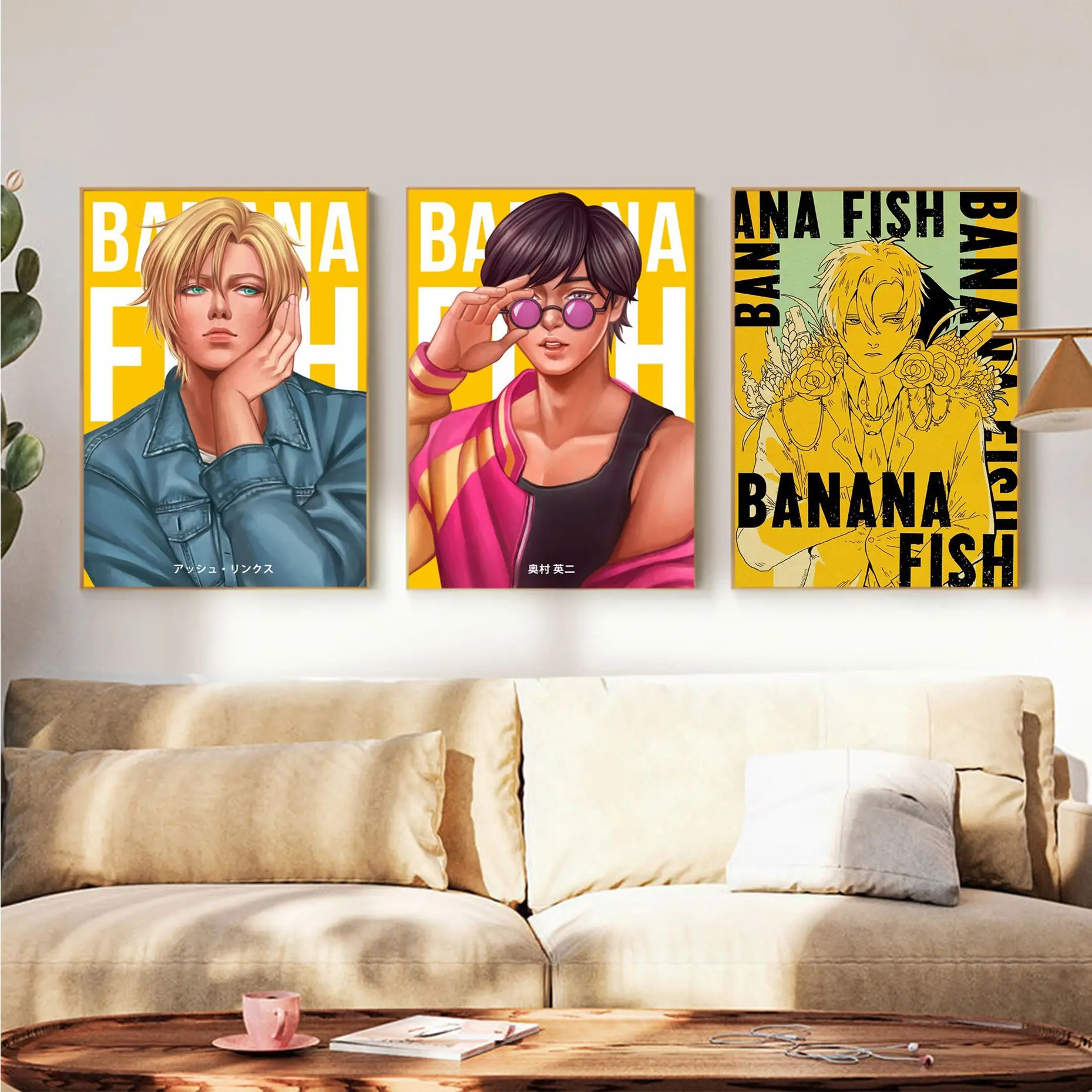 

Japanese Anime Banana fish Movie Sticky Posters HD Quality Poster Wall Art Painting Study Wall Decor