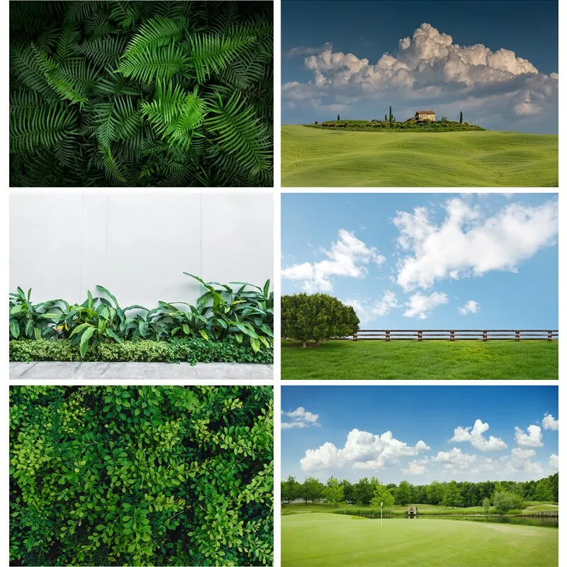 

Vinyl Natural Scenery Photography Background Green grass Forest Flower Landscape Travel Photo Backdrops Studio Props CTCD-06