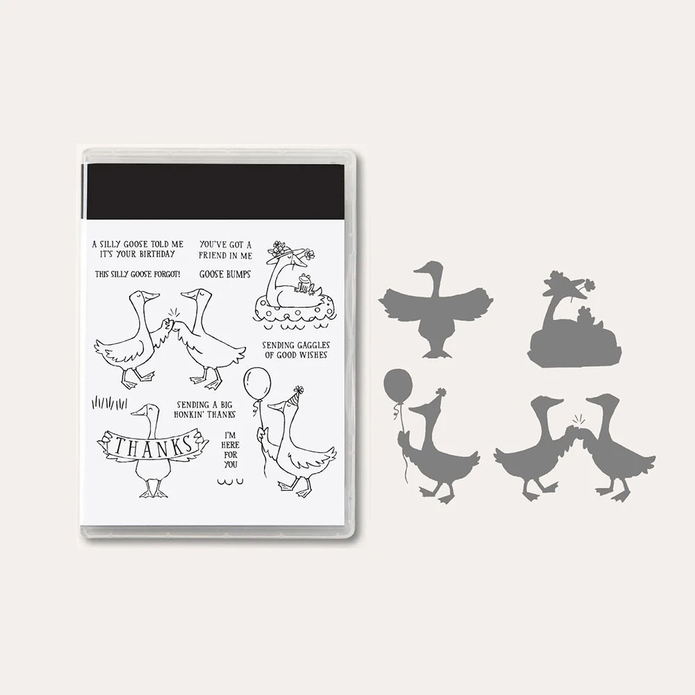 

New Animals Good Wishes Metal Cutting Dies Sets and Clear Stamps for DIY Scrapbooking Card Paper Crafts Making Photo Album Decor