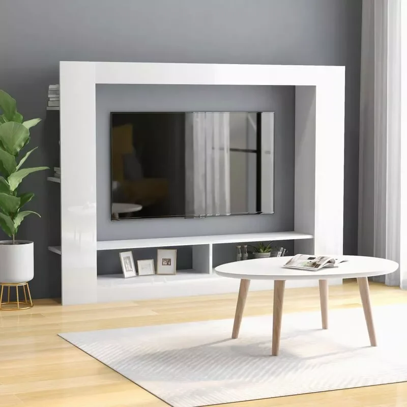 

NEW2023 Mueble para TV de aglomerado color roble Sonoma 152x22x113 cm