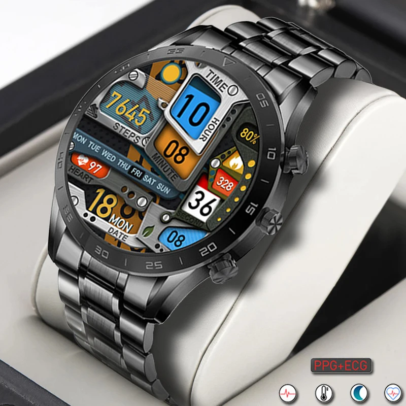 

2022 New AMOLED 1.39Inch 454*454 HD Screen Bluetooth Call Smart Watch Men ECG+PPG Rotary Button Sports Waterproof Smartwatch Man