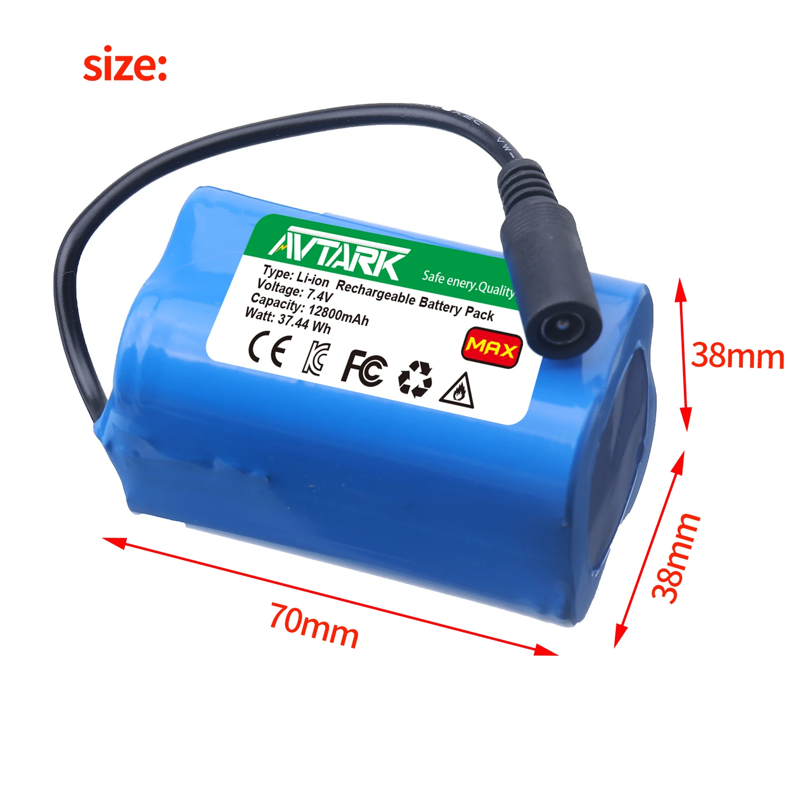 Фото Lipo аккумулятор для T188 T888 2011-5 с дистанционным управлением, эхолот, рыболовная приманка, лодка, запасные части, аксессуары для радиоуправляемых игрушек, 2S, 7,4 В, 6800 мАч. №4