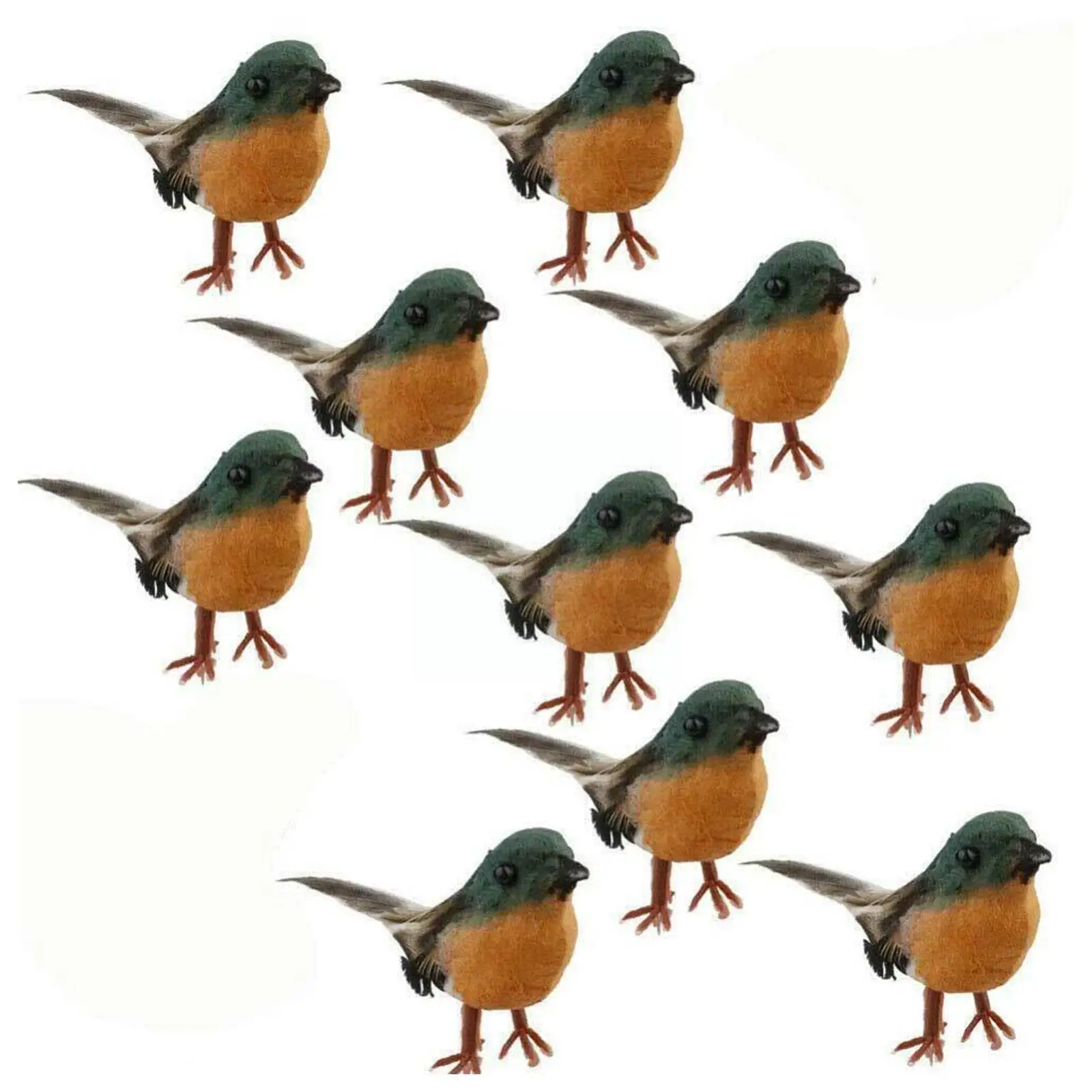 

10 шт., Искусственные Птицы-перья