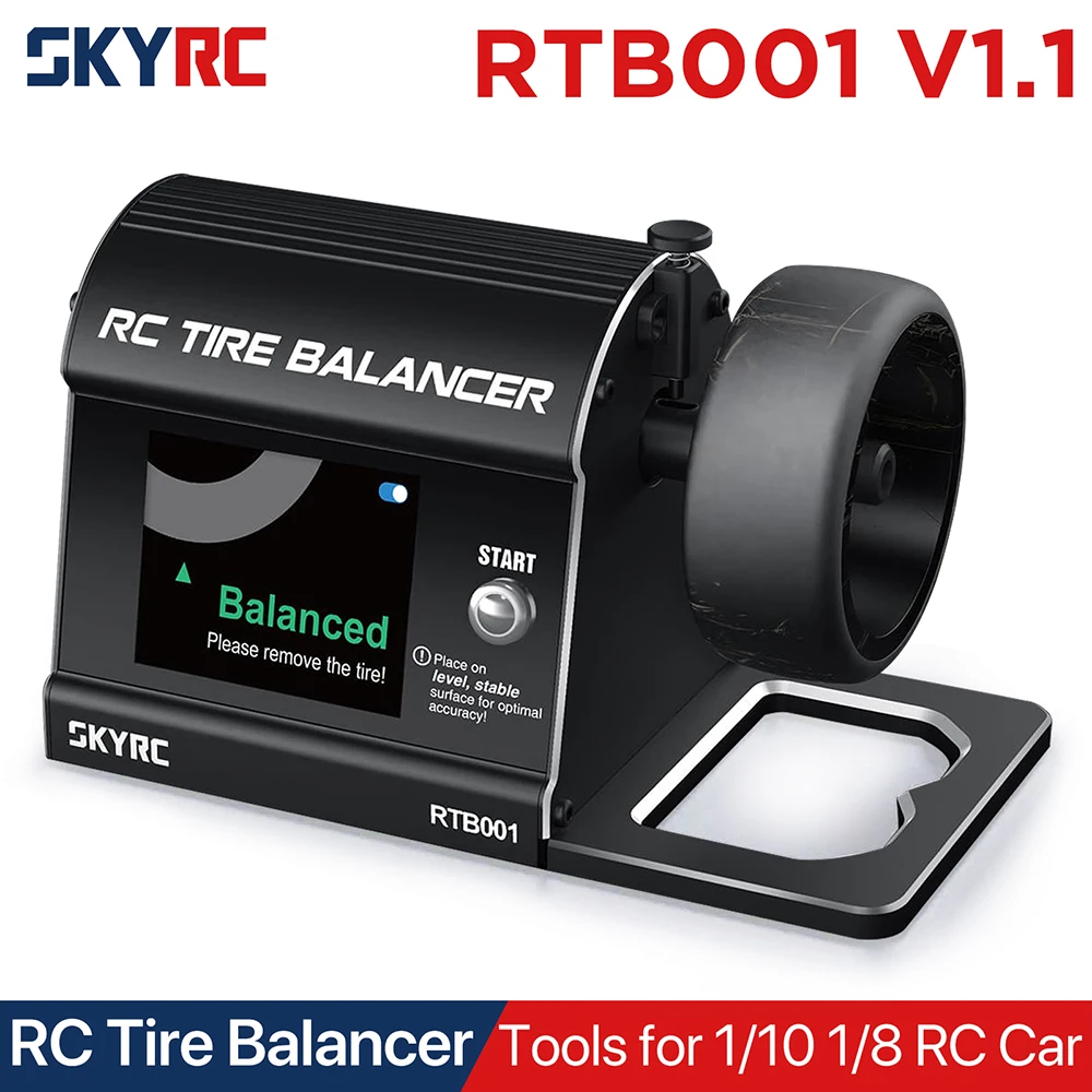 

SkyRC RC Tire Balancer SK-500045 2.8 inch Digital High Precision Dynamic Tyre Balancer Built-in Bluetooth for 1/10 1/8 RC Car