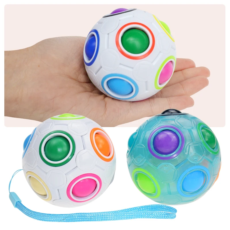 

Creative Spheric Magic Rainbow Ball Plastic Magic Balls Puzzle Children Educational Learning Luminous Cube Toys for Children