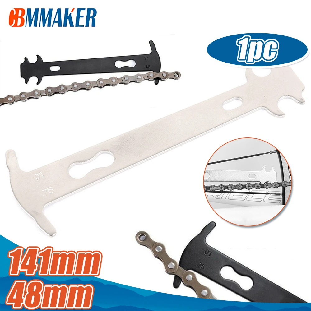 

Индикатор износа велосипедной цепи 1 шт., линейка для измерения износа цепи для горного и шоссейного велосипеда, сменный инструмент для ремо...