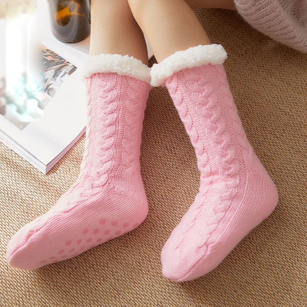 2023 New Cute Warm Socks Thicken Plus Cotton Winter Women Socks Christmas Kawaii Stocking Xmas Gift Home Floor Room Funny Sock
