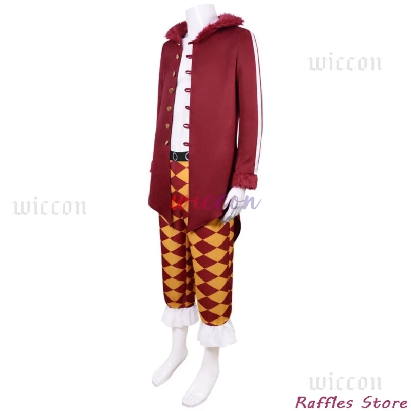 Япония Косплей Blox Fruit Bartolomeo Костюм Клоун Зеленый Парик Bari No Mi Костюмы на Хэллоуин