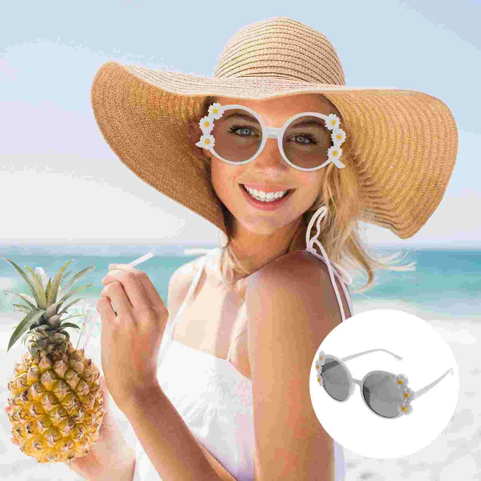 

Eyeglasses Sunglasses Party Hawaiian Beach Funny Luauwomen Menpineapple Accessories Adult Vacation Eyewear Dress Glasses Favors