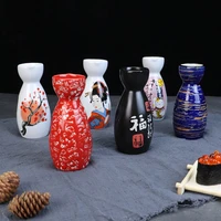 vintage ceramic sake pot cups set japanese style hip flasks home kitchen office flagon liquor cup drinkware creative gifts