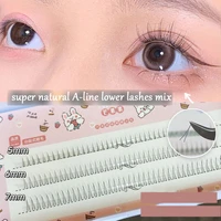 air lower eyelashes simulation natural beginner mix 5mm 6mm 7mm lashes individual professional makeup false eyelashes extension