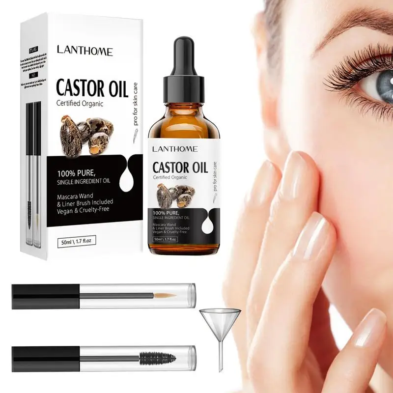 

Eyelash Growth Oil 50ml Castor Oil Eyelash Growth Liquid Eyelash Rapid Eye Lash Growth Serums Eyelash Essence Fast Effective