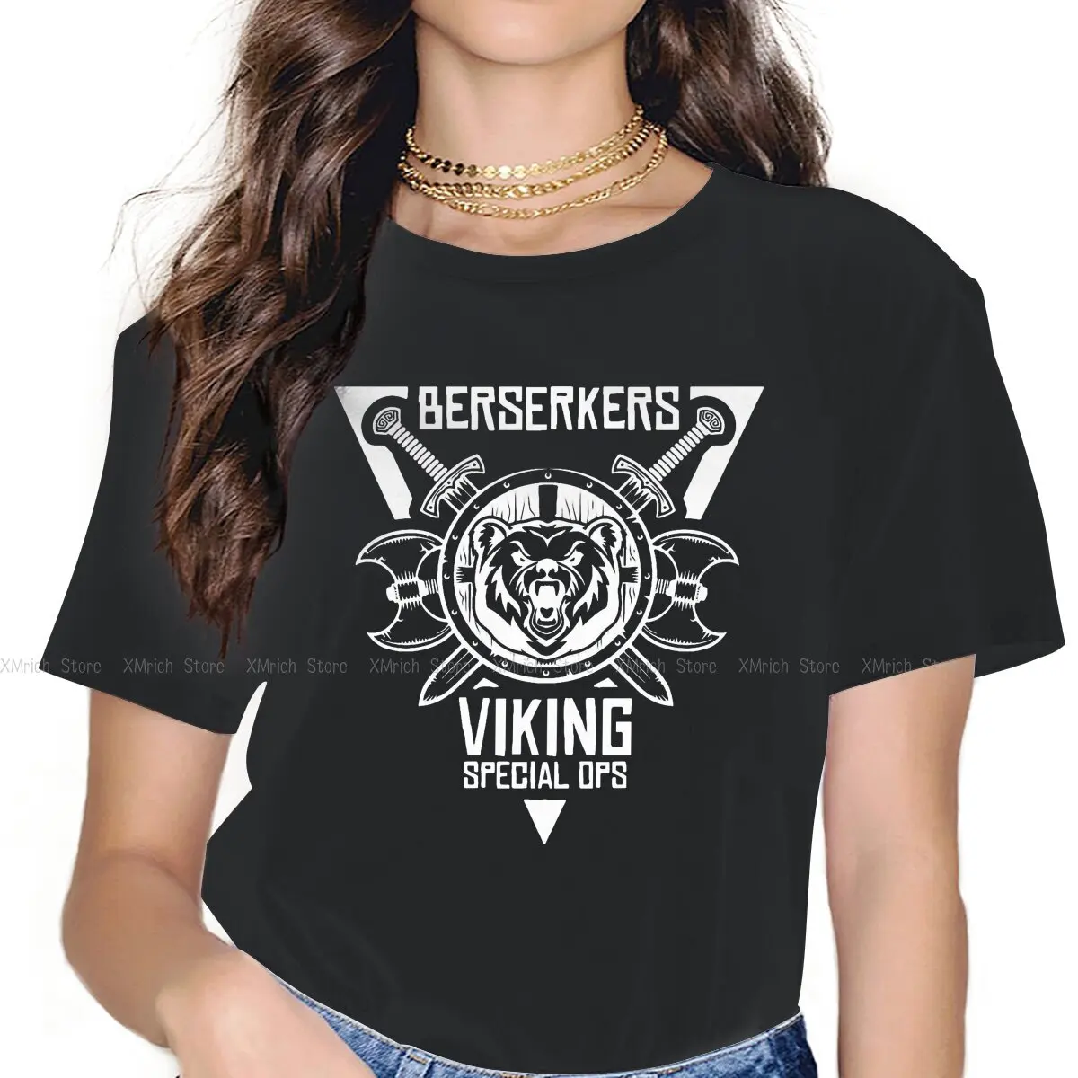

Women's Berserkers Viking Special Ops T Shirts Berserk Guts Griffith Behelit Manga Cotton Clothes Novelty Crewneck Tee Shirt