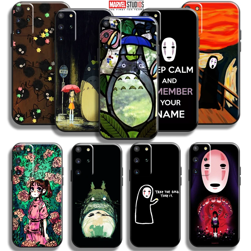 

Totoro No Face Man Spirited Away Phone Case For Samsung Galaxy S20 S21 S22 FE Ultra 5G S22 S21 S20 S10 10E S9 Plus Coque Funda