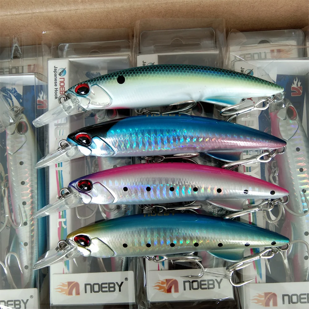 

Noeby 4 шт. тонущий тяжелый гольян 9 см 46 г 11 см 60 г контроль длинная литая искусственная жесткая приманка для морской воды