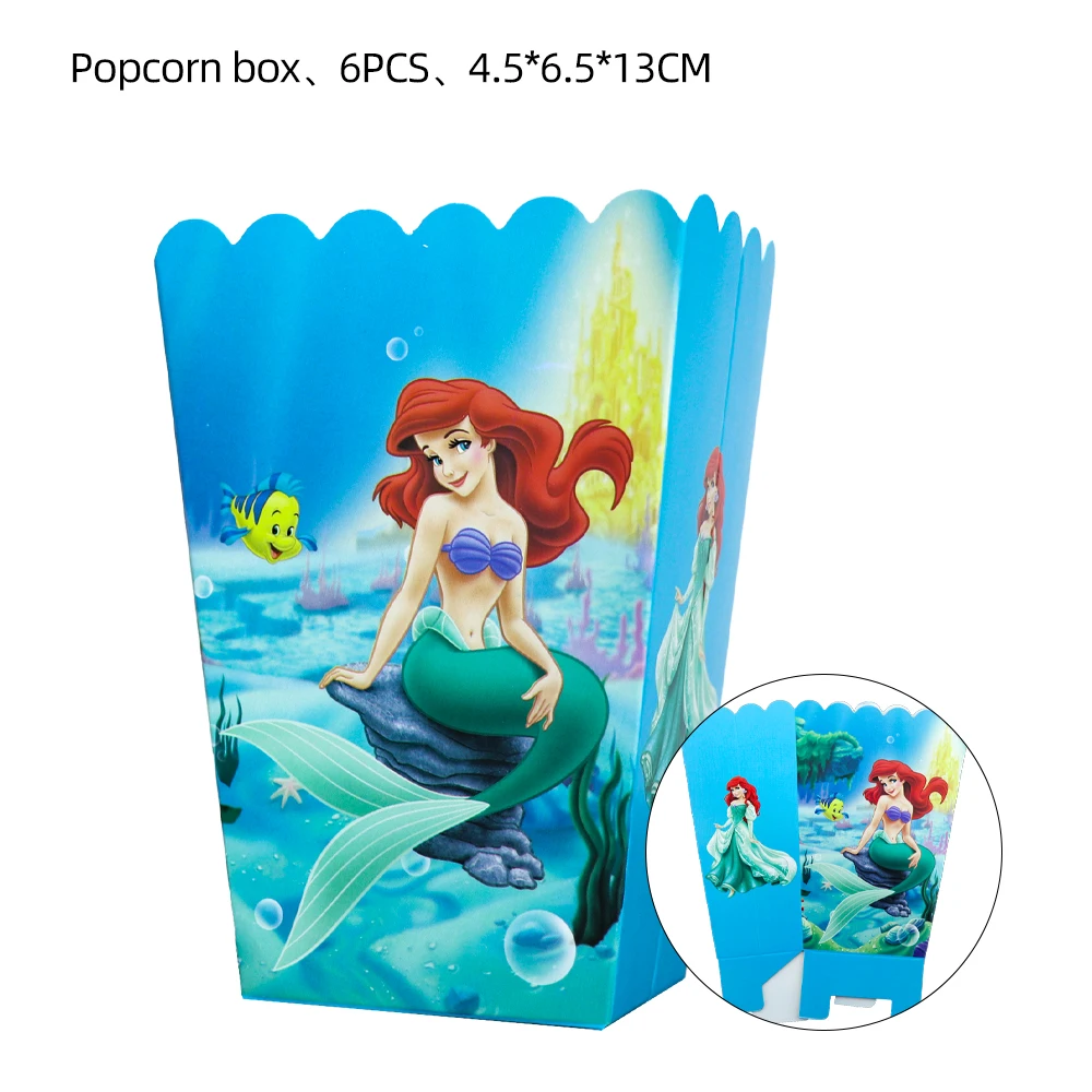 Disney маленькая Русалочка Ариэль принцесса украшение на день рождения одноразовая