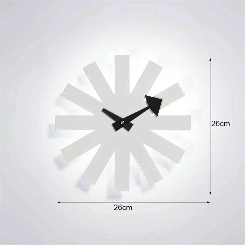 Настенные часы со звездочкой в скандинавском стиле металлические маленькие