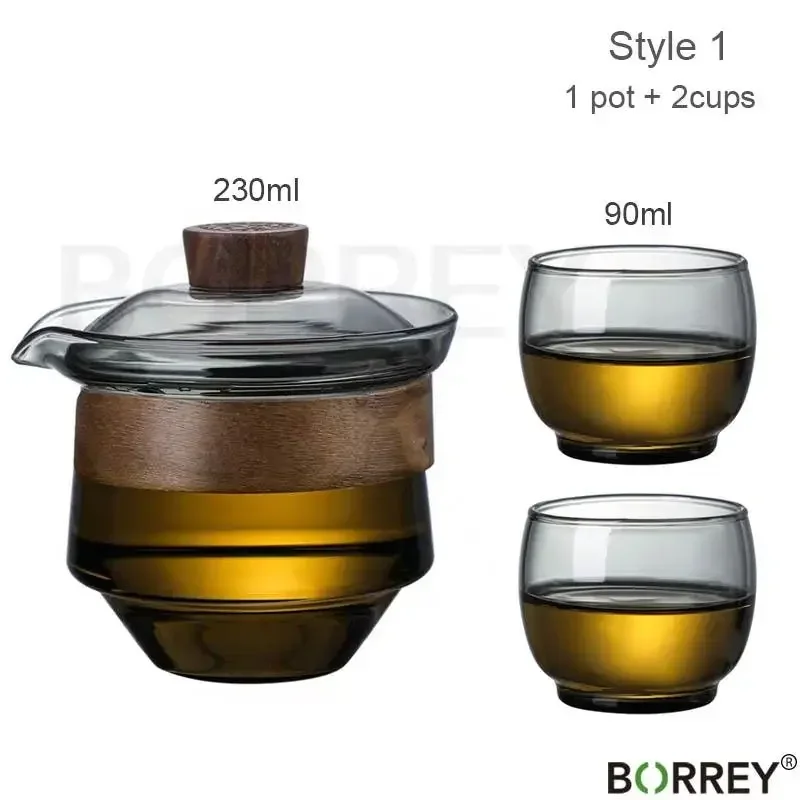 Чайная чашка Gaiwan из японского стекла объемом 230 мл чайная термостойкий