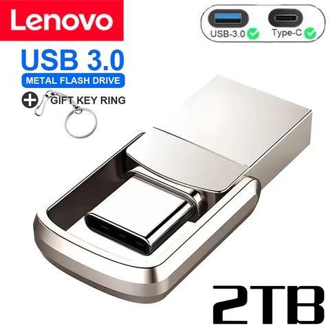 Lenovo USB-флешка 128 ГБ, 512 ГБ, 1 ТБ, 2 ТБ