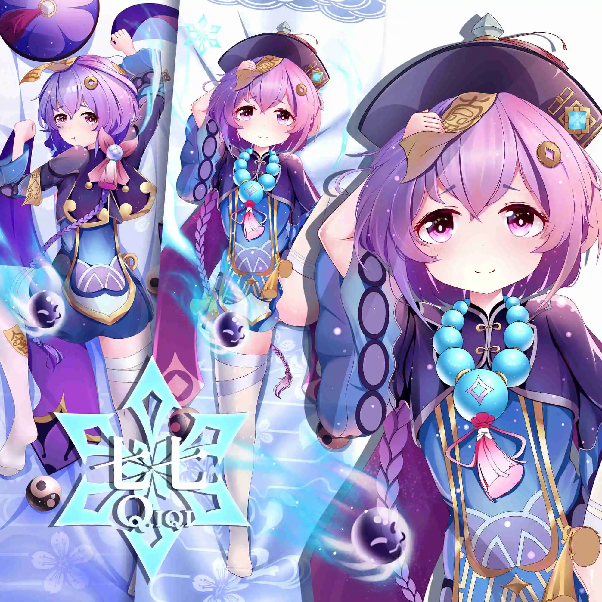 

Anime Genshin Impact Qi Sexy Dakimakura Hugging Body Pillow Case Otaku Bedding Throw Pillow Cushion Pillow Cover Xmas Gifts
