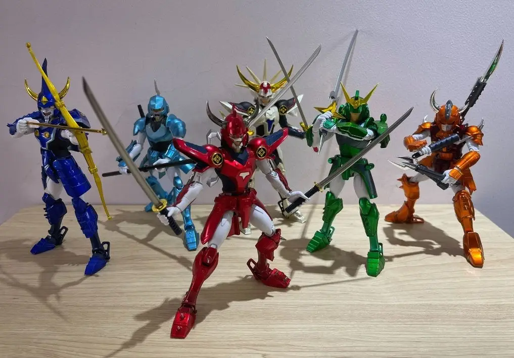 Фото В наличии: Коллекционная фигурка Sentinel Yoroiden Samurai Troopers Ronin Blaze Flame God, модель аниме-персонажа, кукла, экшн-фигурка №2