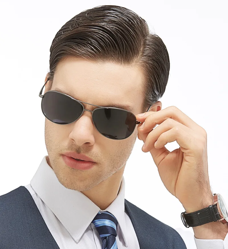 Солнцезащитные очки в винтажной оправе UV400 для мужчин и женщин поляризационные