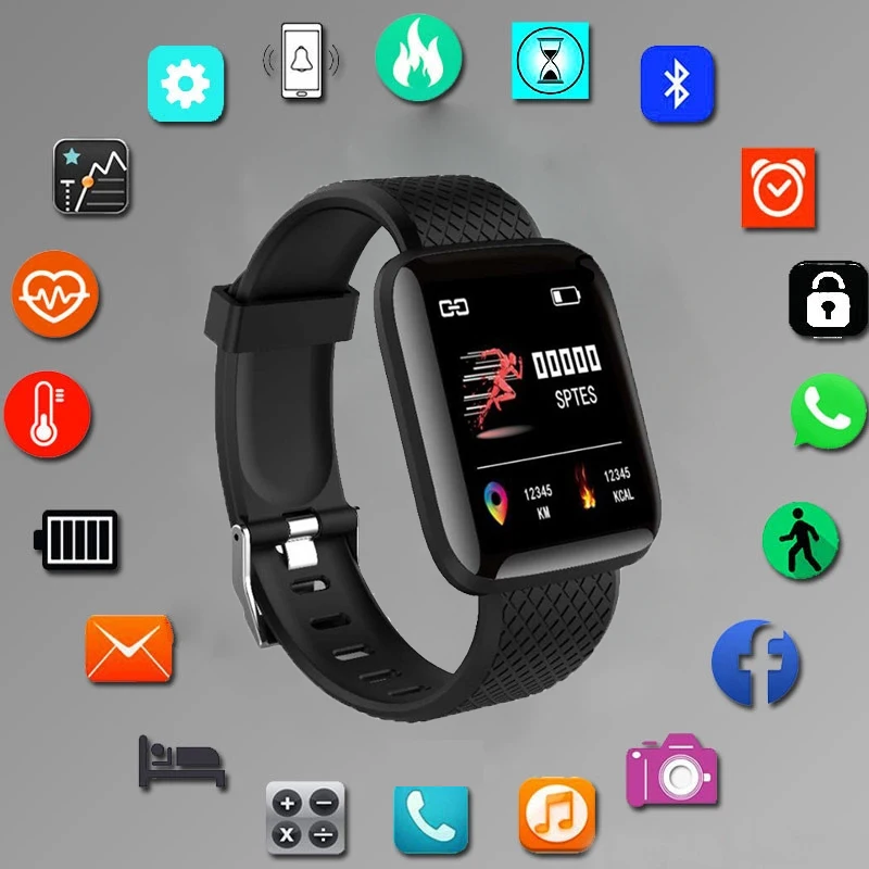 

Men's Wrist Watches Smart Heart Rate Monitor Watch Women Intelligent Bluetooth Waterproof Digital Sport children's Wristwatch