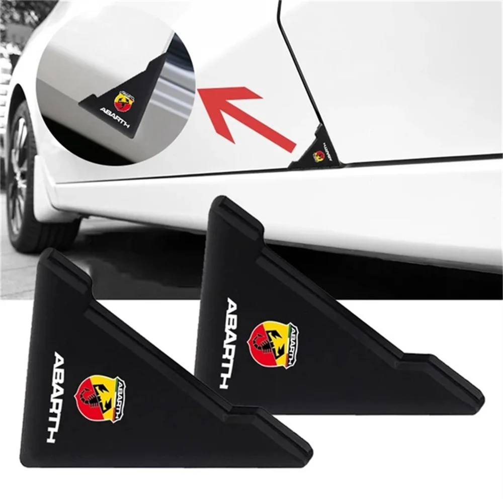 

2PC/Set Silicone Car Door Angle Corner Cover Bumper Scratch Protector Crash For BMW E46 E90 Abarth FIAT 500 Stilo Ducato Palio B