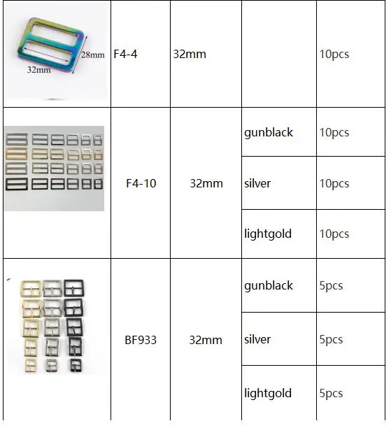 

Metal Bags Buckles