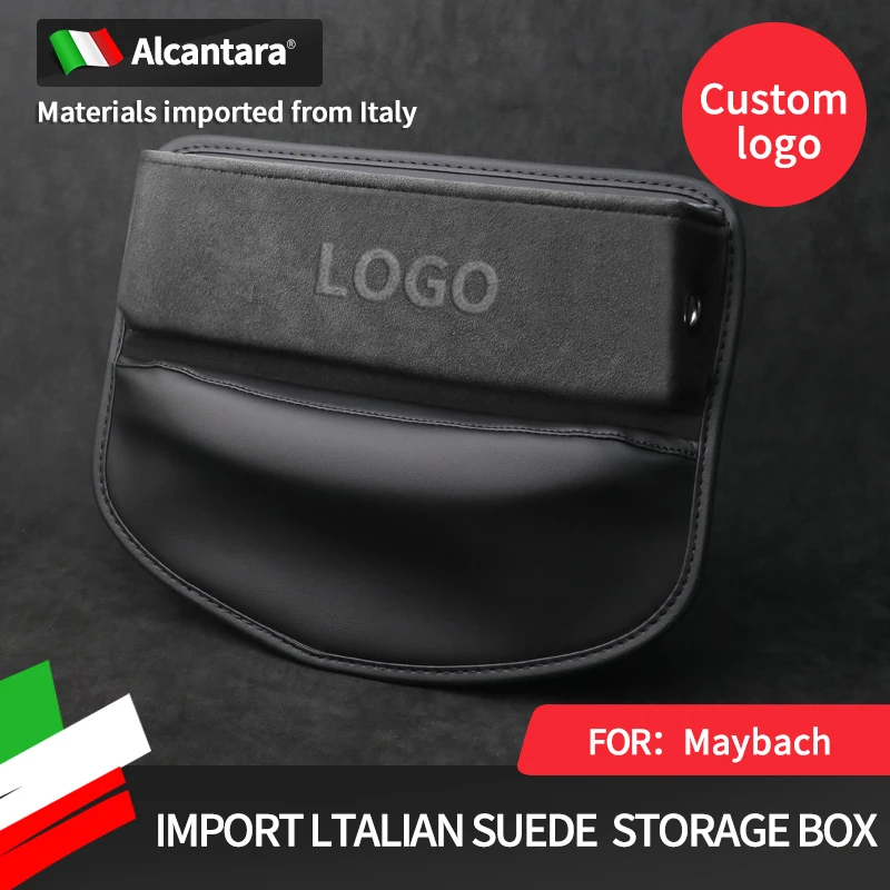 

Alcantara Suede Car Seat Slot Storage Box for Maybach S-class 450, 560, 680, 2004~2007~2009 Auto Accessory Storage Bags