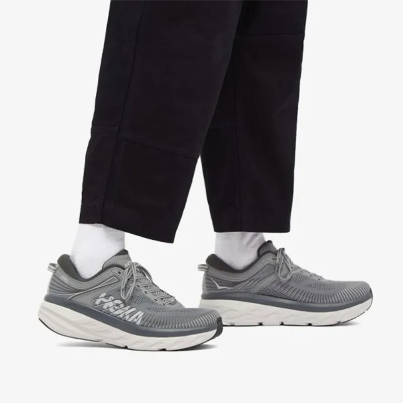 HOKA Original Men Shoes Bondi 7 Trail Running Shoes Lightweight Comfortable Casual Fitness Sneakers Road Jogging Sneakers Male