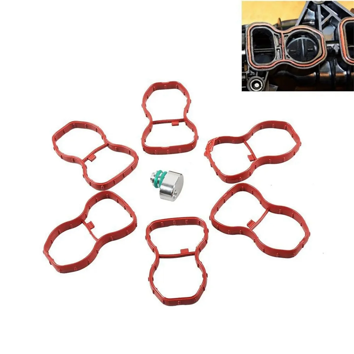 Впускной вихревой заслонки для удаления пустой заглушки с прокладками