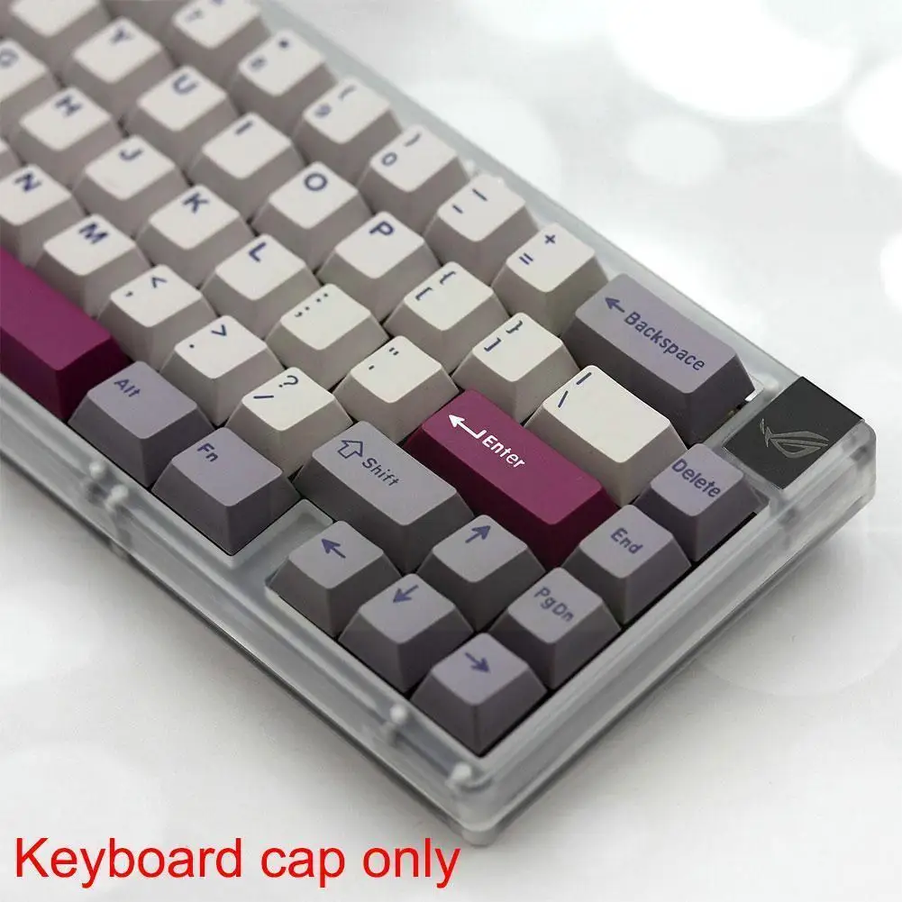 

For Gmk For Dmg Purple Gray Neutral With Abs Two-color Molding Keycap Original Height 167 Keys Boyfriend Gifts V8k6