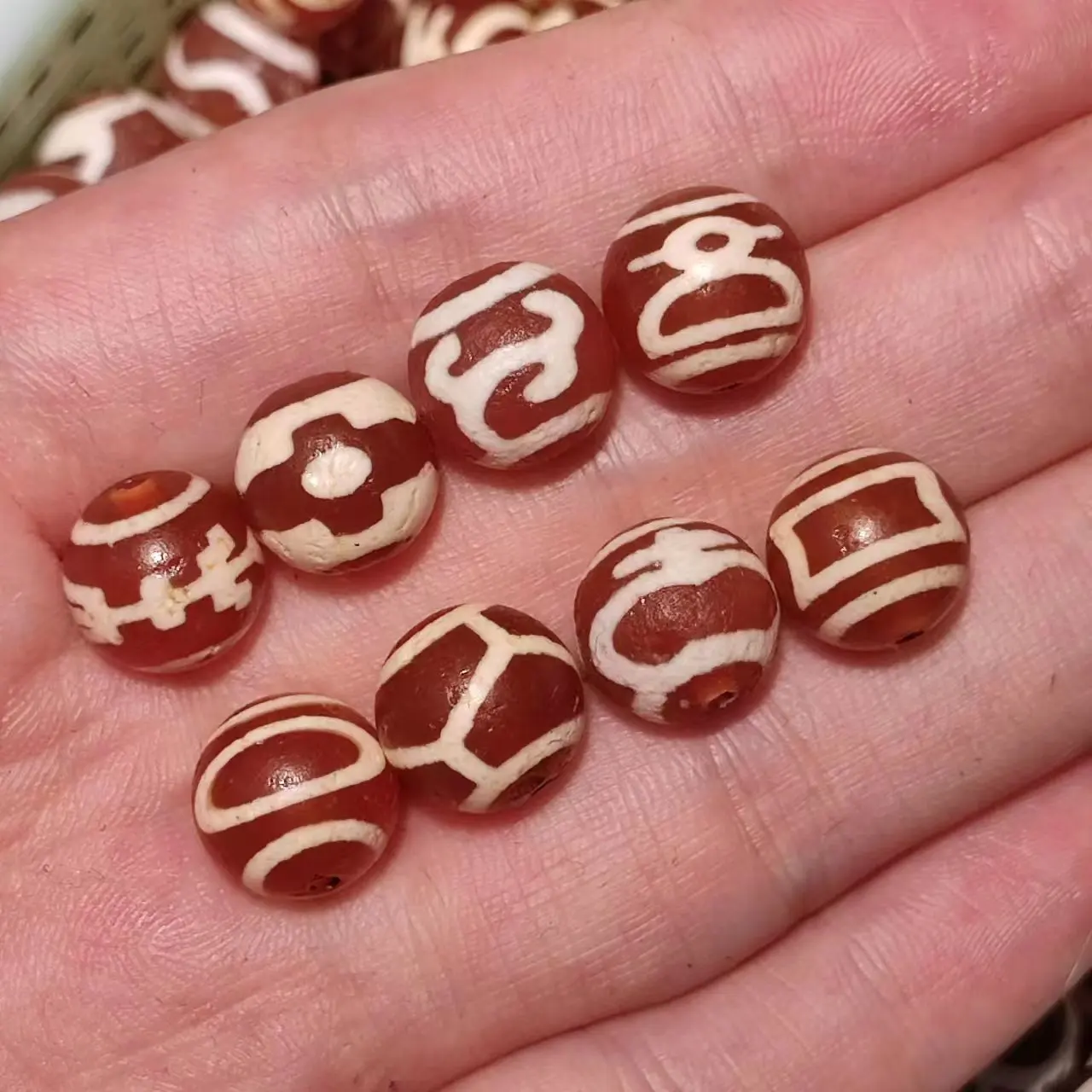 

100 шт./партия, бусины из агата, 10 мм