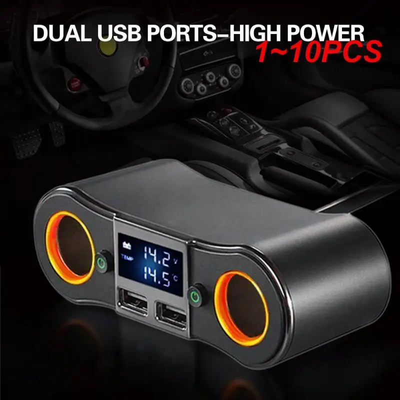 

Разветвитель Прикуривателя с двумя USB-портами, 12-24 В, а