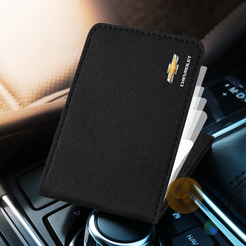 

1pcs Car Logo Driver's License Storage Card Package for Chevrolet Captiva Colorado Cruze Spark Malibu Trax Aveo Onix Lacetti