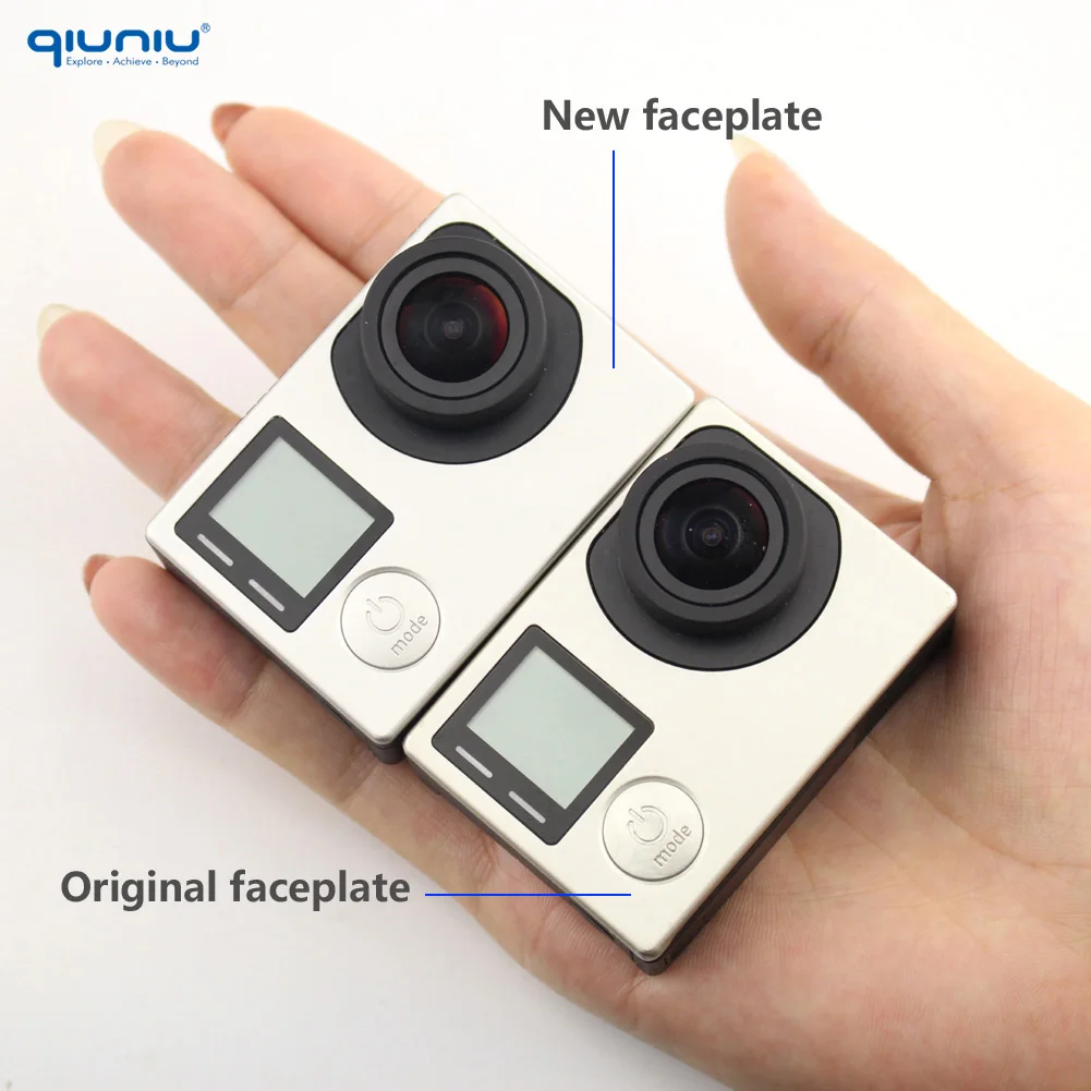 QIUNIU для GoPro Передняя панель рамка Лицевая сменная ремонтная деталь камеры Go Pro Hero 4