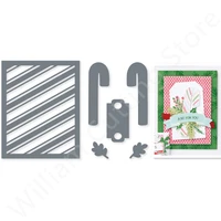 sweet candy canes clear stamps and metal cutting dies for scrapbooking embossed stencil card decoration christmas craft 2022 new