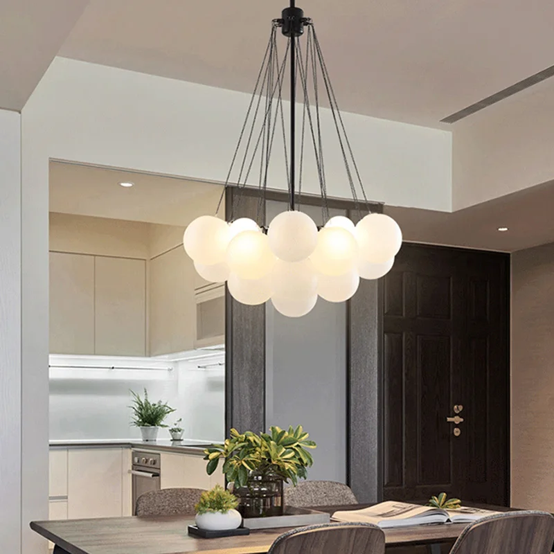 

Modern Villa Living Room Dining Room Indoor Lighting Retro Style Villa Modern LED Light Luxury Design Living Room Chandelier