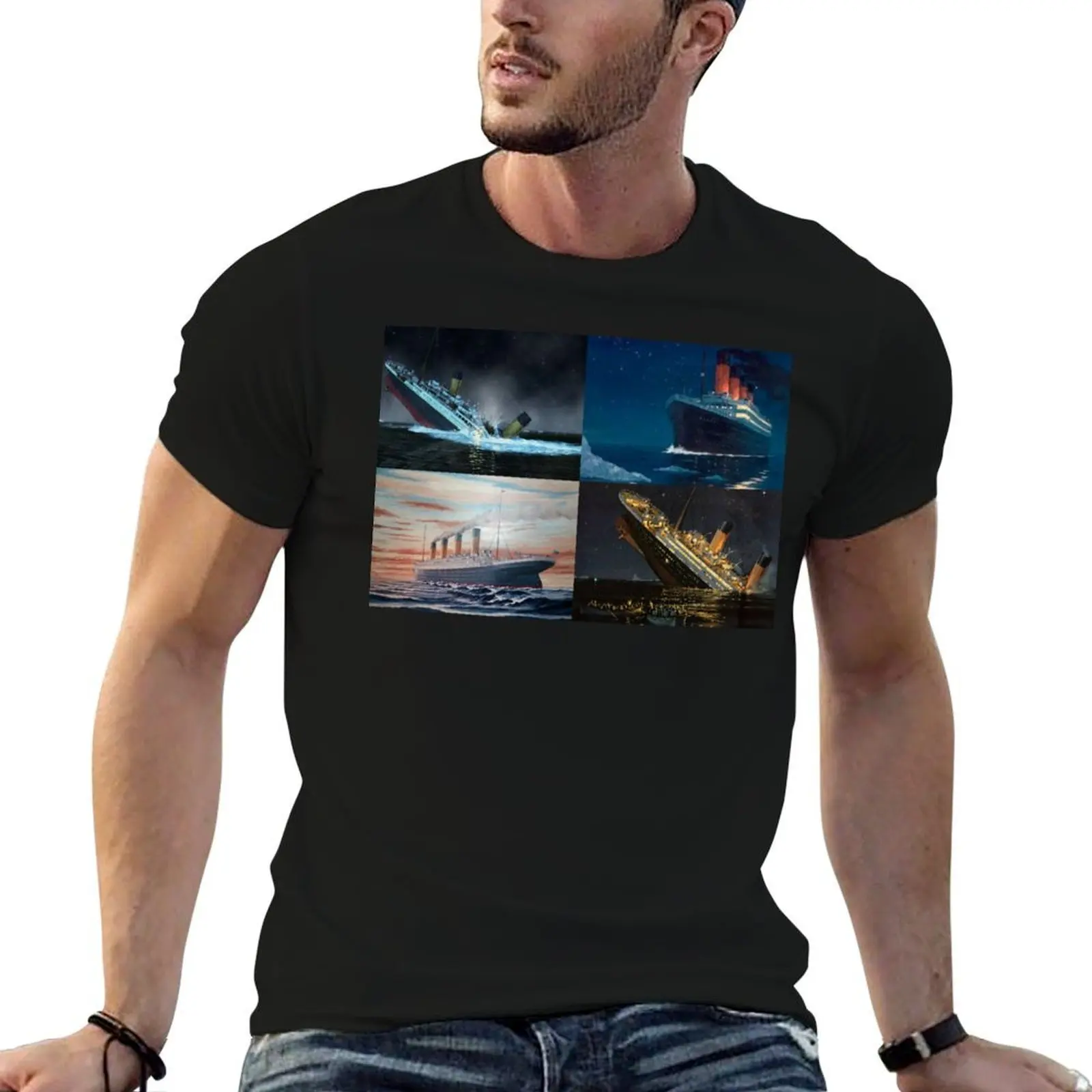 Фото Титаник, британские соплемодельные корабли Титаник и его сестры, Iceberg, White Star, Star Liners, футболка Basic All Season Solid T-Shirt