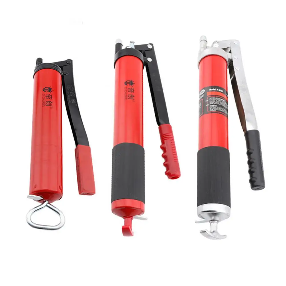 

Grease Gun DiChuang Red Diamond Double Zinc Pump Double Rod Manual Grease Gun Auto Repair Oiling Tool Auto Repair