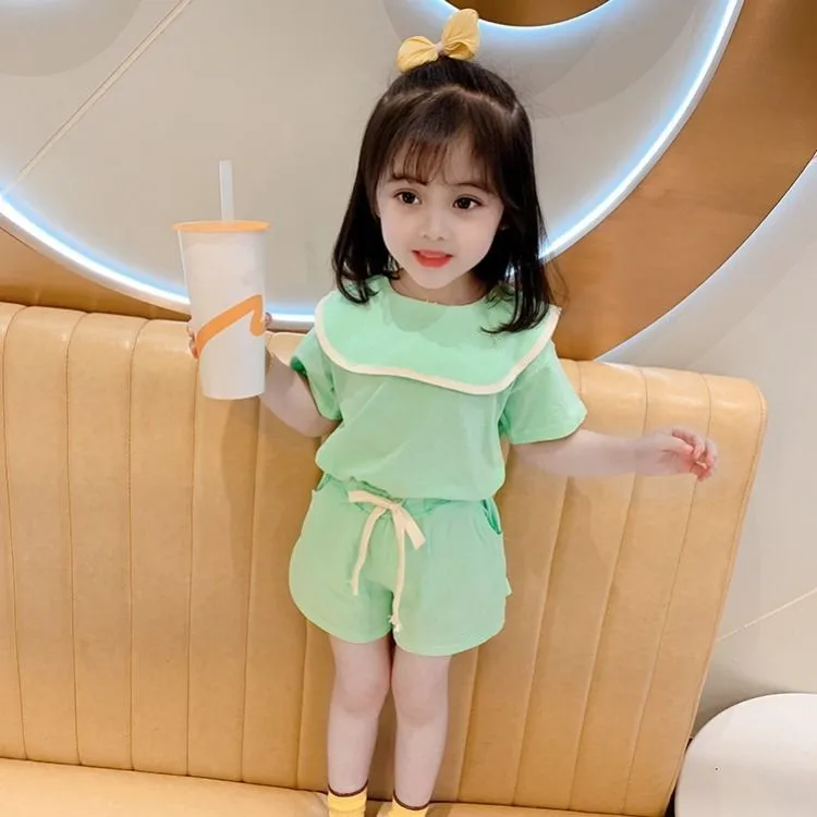 2022 Fashion New 1 Set Kids Girls Sister Cute Shirt Summer Short Shirts Tops  T-shirt and Short Pants - купить по выгодной цене | AliExpress