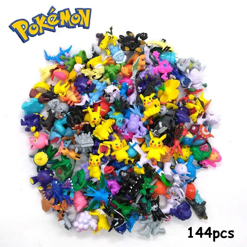 

2-3cm 24-144pcs Pokemon toy Pikachu Bulbasaur Squirtle Charmander Anime Action Figures Model Collection Dolls For Kids Gift