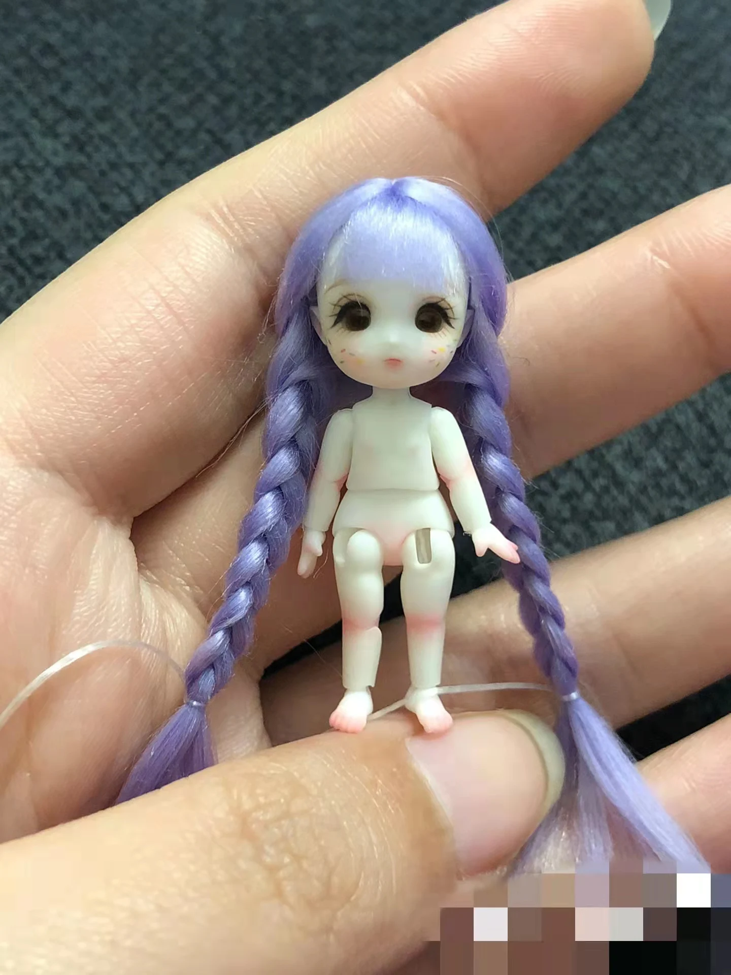 Скидка Кукла с большим пальцем BJD, миниатюрная версия, 3,5 см, готовая кукла Elf, Мини кукла