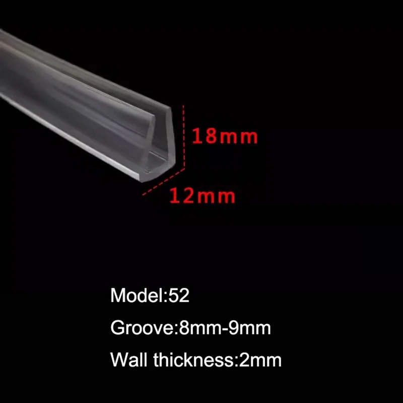 1/2/3 метра канавка 2 мм-33 мм резиновая окантовка уплотнительная лента прозрачная U-образная защитная пленка для душевой двери стекло металлический уплотнитель