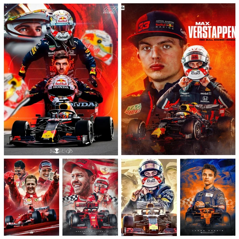 ZOOYA 5d ручная работа F1 Алмазная картина Max Verstapper Racing Lewis Charles Leclerc формула чемпион