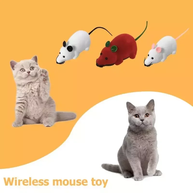 

NEW2023 Mice Toy Wireless Remote Control RC Electronic Rat for CAT Puppy Kitten Funny Pet Toy Simulation Mouse Pet Product