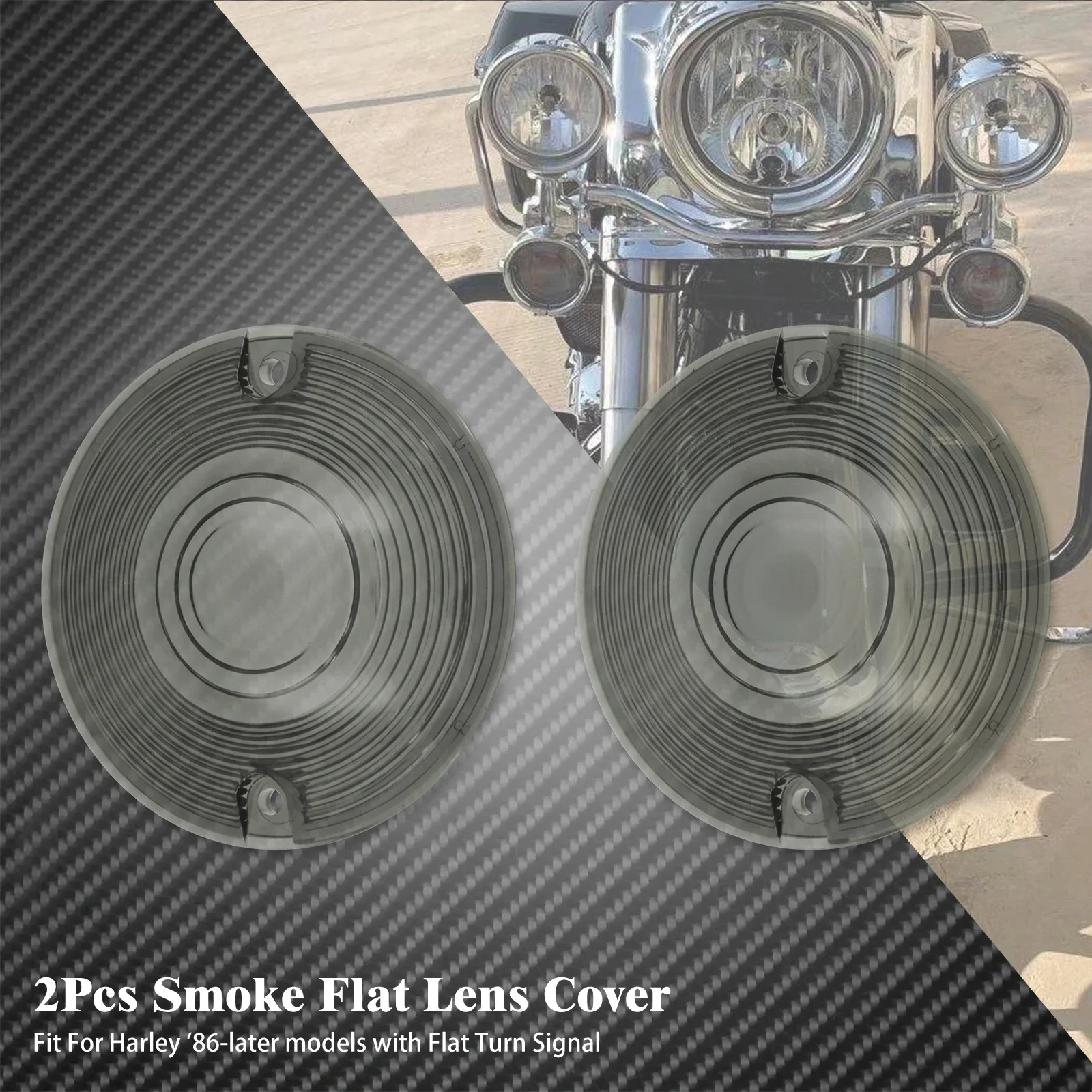 Мотоциклетный указатель поворота, линза, передняя крышка лампы для Harley Touring Road Electra Glide Road King Ultra Glide Softail 1986-2014