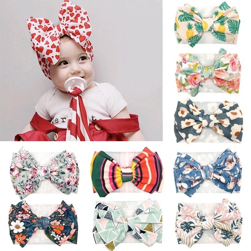 

Повязка на голову с большим бантом для маленьких девочек от 0 до 2 лет