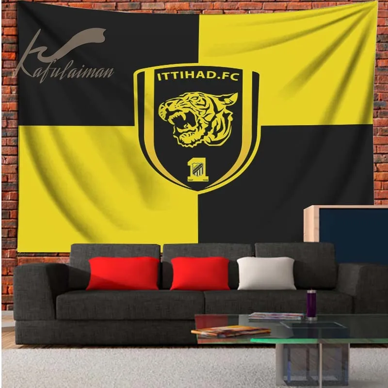 

Al Lttihad Club نانانادي دي гобелен для украшения дома психоделическая сцена настенная подвесная спальня художественный подарок футбольная игра